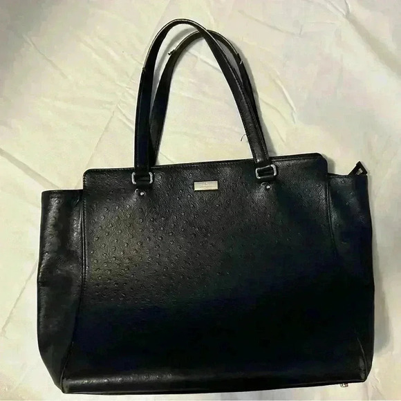 Kate Spade Cowhide Deep Bluish Black Large Handbag - Picture 4 of 16